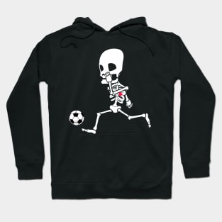 soccer skeleton halloween Hoodie